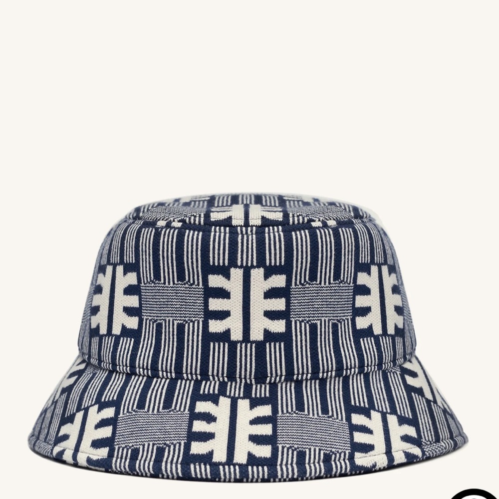 JW PEI Navy and White Patterned Kids Bucket Hat